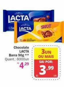Althoff Supermercados Chocolate Lacta Barra oferta