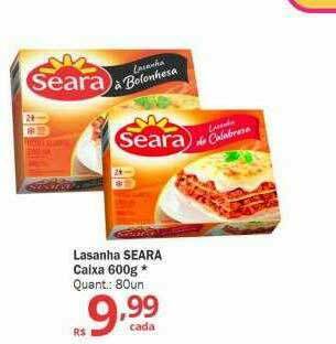 Althoff Supermercados Lasanha Seara Caixa oferta