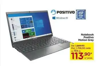 Carrefour Positivo Notebook Positivo Motion Gray oferta