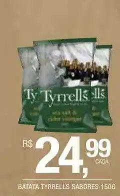 DB Supermercados Batata Tyrrells Sabores oferta