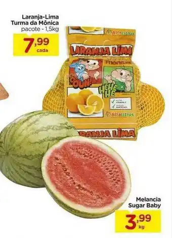 Carrefour Laranja-lima Turma Da Mônica Melancia Sugar Baby oferta