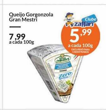 Zaffari Queijo Gorgonzola Gran Mestri oferta
