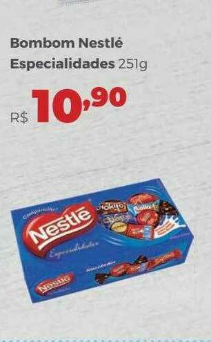 Villarreal Supermercados Bombom Nestlé Especialidades oferta