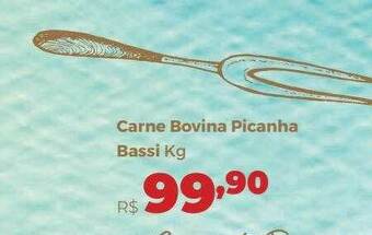 Villarreal Supermercados Carne Bovina Picanha Bassi Kg oferta