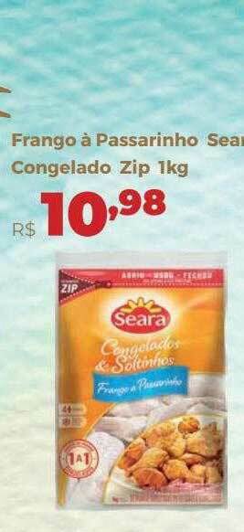 Villarreal Supermercados Frango à Passarinho Seara Congelado Zip oferta