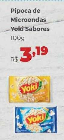 Villarreal Supermercados Pipoca De Microondas Yoki Sabores oferta