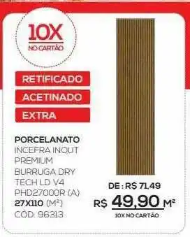 Porcelanato Incefra Inout Premium Burruga Dry Tech Ld V4 27x110