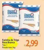 Rosa branca - farinha de trigo