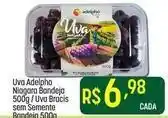 Sem semente - uva adelpho niagara bandeja 500g / uva bracis sem semente