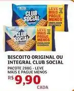 Assaí Atacadista Leve - biscoito original ou integral club social oferta
