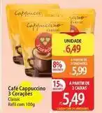 Atacadão 3 corações - café cappucino oferta