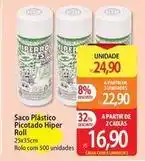 Atacadão De - saco plástico picotado hiper roll oferta