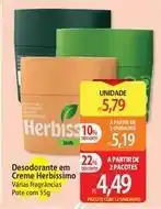 Atacadão Herbissimo - desodorante em creme oferta