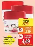 Atacadão Tabu - desodorante em creme oferta