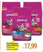 Atacadão Whiskas - alimento para gatos carne/peixe oferta