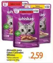 Atacadão Whiskas - alimento para gatos castrados oferta