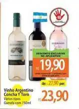 Atacadão Concha y toro - vinho argentino oferta