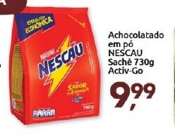 Supermercados Nori Achocolatado em po Nescau Sache 730g Activ-go oferta