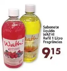 Supermercados Nori Sabonete Liquido Wath! Refil 1L fragranicas oferta