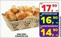 Roldão Mini - pão francês oferta