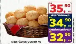 Roldão Mini - pão de queijo oferta
