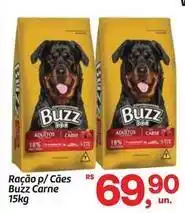 Fort Atacadista Buzz - ração p/ cães carne oferta