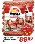 Fort Atacadista Aurora - linguiça tipo calabresa oferta