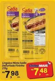 Fort Atacadista Ouro fino - linguiça mista sadia defumada oferta
