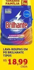 Brilhante - lava-roupas em pó tipos