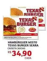Assaí Atacadista Seara - hambúrguer misto texas burger oferta