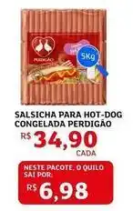 Assaí Atacadista Perdigão - salsicha para hot-dog congelada oferta