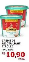 Assaí Atacadista Tirolez - creme de ricota light oferta