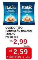 Assaí Atacadista Italac - queijo tipo parmesão ralado oferta