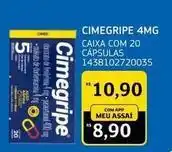 Assaí Atacadista Cimegripe - cimeripe 4mg caixa com 20 capsulas oferta
