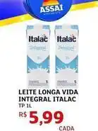 Assaí Atacadista Italac - leite longa vida integral oferta