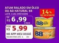 Assaí Atacadista 88 - atum ralado em óleo ou ao natural oferta
