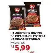 Assaí Atacadista Perdigão - hambúrguer bovino de picanha ou costela na brasa oferta