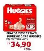 Assaí Atacadista Huggies - fralda descartável supreme care oferta
