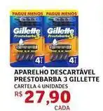 Assaí Atacadista Gillette - aparelho descartável prestobarba 3 oferta