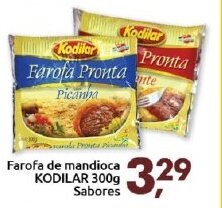 Supermercados Nori Farofa de Mandioca Kodilar 300g sabores oferta