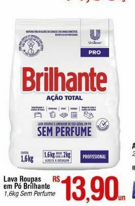 Fort Atacadista Lava roupas em pó brilhante oferta