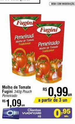 Fort Atacadista Molho de tomate fugini oferta