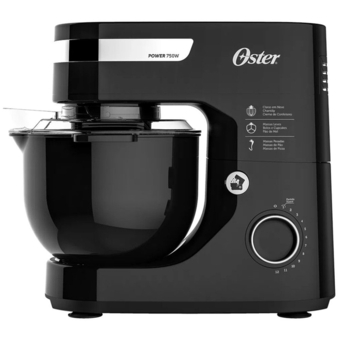 Benoit Batedeira Planetária Oster Black Power 750W 4L 12 Velocidades oferta