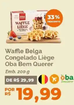 Oba Hortifruti Waffle Belga Congelado Liège Oba Bem Querer oferta