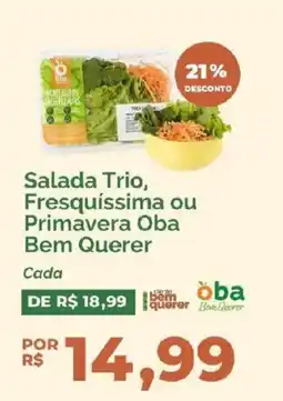 Oba Hortifruti Salada Trio, Fresquíssima ou Primavera Oba Bem Querer oferta
