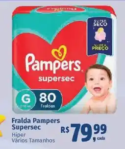 Supermercados Mateus Fralda Pampers Supersec oferta