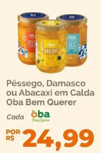 Pêssego, Damasco ou Abacaxi em Calda Oba Bem Querer