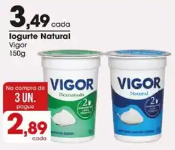 Zaffari logurte natural vigor oferta