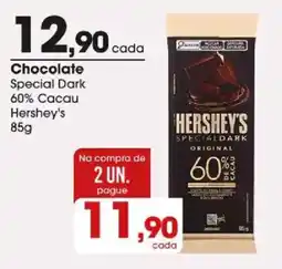 Zaffari Chocolate special dark 60% cacao hershey's oferta