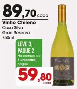 Zaffari Vinho Chileno Casa Silva Gran Reserva oferta